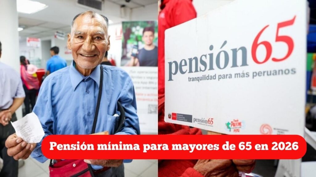 Pensión mínima para mayores de 65 en 2026: montos y fechas de cobro